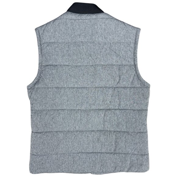 EUC Men's H&M Puffer Zip Vest Quilted Gray | 38 R - Picture 2 of 10